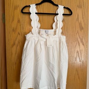 NWT Piyama Scalloped Tank